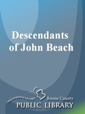 cover image of Descendants of John Beach
